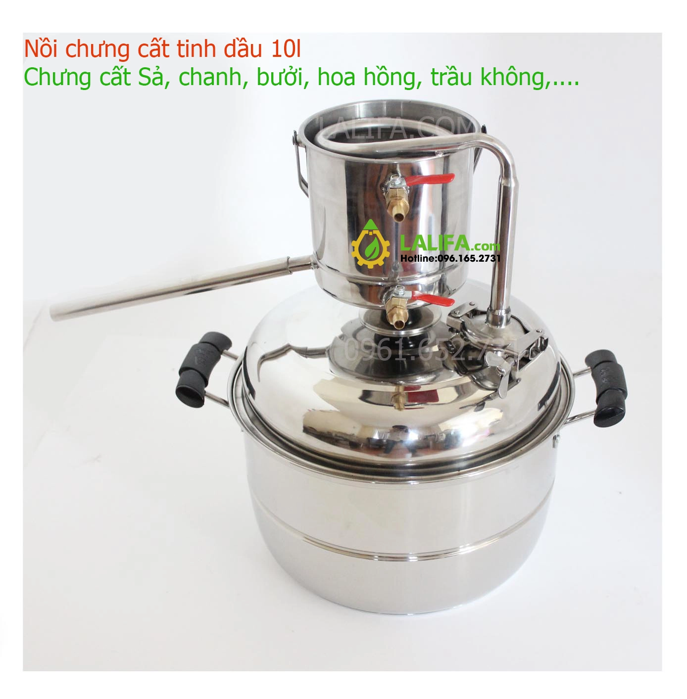Nồi chưng cất tinh dầu dung tích 10 lít